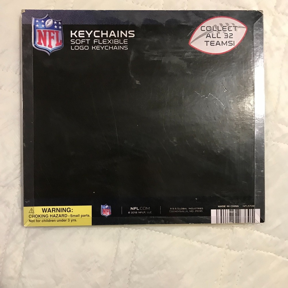 2018 NFL set of 8 Key Chains Cowboys,‎ Packers, Saints, Steelers and more - Picture 5 of 7